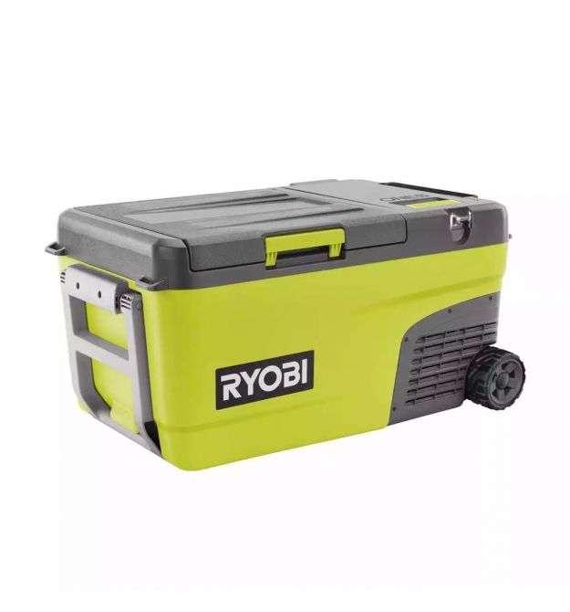 Ryobi Холодильник мобильный аккумуляторный RY18CB23A-0, 18В ONE+, работа от 220 или 12В, температура +20…-20, объем 23л