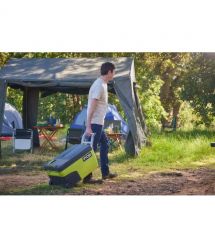 Ryobi Холодильник мобильный аккумуляторный RY18CB23A-0, 18В ONE+, работа от 220 или 12В, температура +20…-20, объем 23л