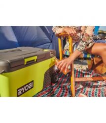 Ryobi Холодильник мобильный аккумуляторный RY18CB23A-0, 18В ONE+, работа от 220 или 12В, температура +20…-20, объем 23л