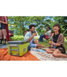Ryobi Холодильник мобильный аккумуляторный RY18CB23A-0, 18В ONE+, работа от 220 или 12В, температура +20…-20, объем 23л