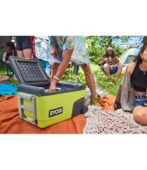 Ryobi Холодильник мобильный аккумуляторный RY18CB23A-0, 18В ONE+, работа от 220 или 12В, температура +20…-20, объем 23л