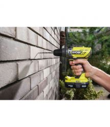 Ryobi Шуруповерт-дрель ударный аккумуляторный R18PD3-0, 18В, 50Нм, 500/1800об/мин, 1.3кг, без АКБ и ЗУ