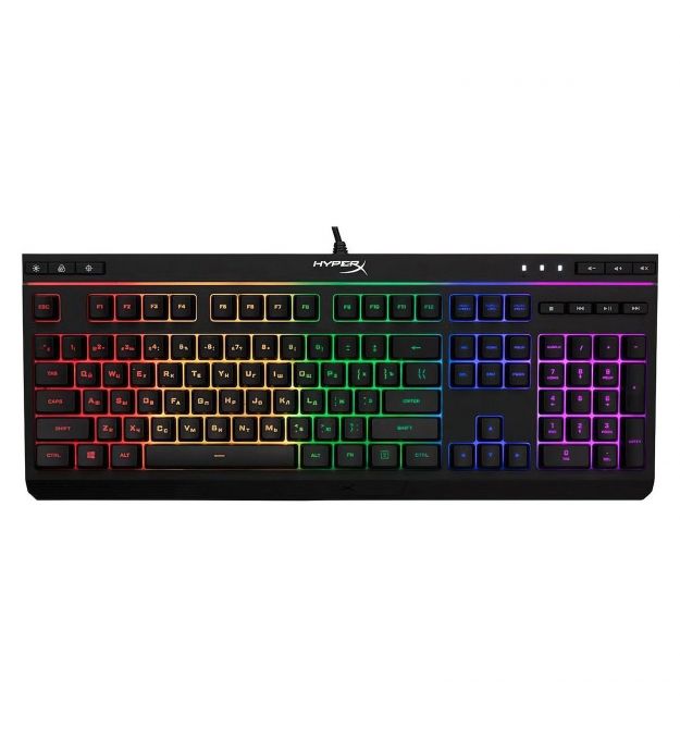 HyperX Клавиатура мембранная Alloy Core 117key, USB-A, EN/UK, RGB, черный