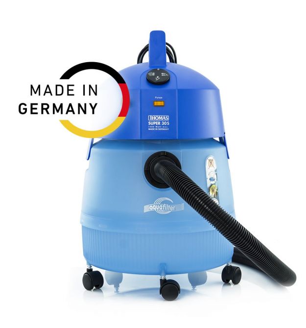 Thomas Пылесос моющий Super30S, 1400Вт, конт пыль -12л, вода -30л, Aquafilter, синий