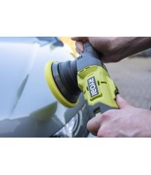 Ryobi Шлифмашина полировальная аккумуляторная R18P-0, 18В, 125мм, ONE+ рандомная орбита, регулировк скорости, без АКБ и ЗУ