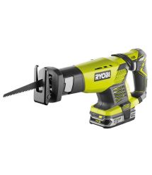 Ryobi Пила сабельная аккумуляторная RRS1801M, ONE+ 18В, пропил 180мм, ход 22мм, 1.9кг, без АКБ и ЗП