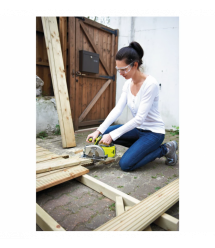 Ryobi Пила дисковая аккумуляторная RWSL1801M ONE+, 18В, 150мм, 0-4700об/хв, без АКБ и ЗУ