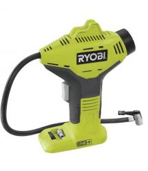 Ryobi Компрессор автомобильный аккумуляторный R18PI-0, 18В ONE+, 10.3бар, 16л/хвил, без АКБ и ЗУ