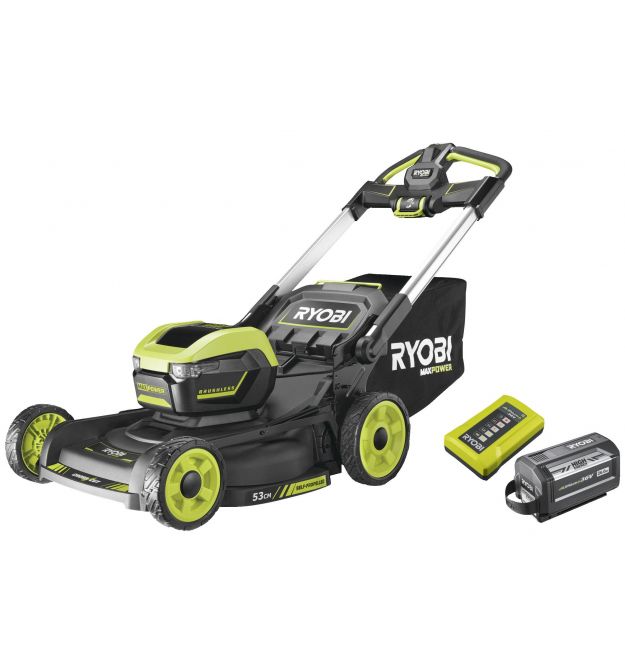Ryobi Газонокосарка акумуляторная RY36LMXSP53A-160 самоходная, MAX POWER 36В, 1х6Аг, д