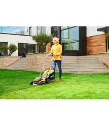 Ryobi Газонокосилка ONE+ Hybrid RY18LMH37A-250 18В/220В 2х5.0А/ч, 37см, 25-70 мм, 45л, мульчирование