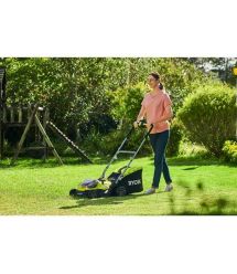 Ryobi Газонокосилка ONE+ Hybrid RY18LMH37A-250 18В/220В 2х5.0А/ч, 37см, 25-70 мм, 45л, мульчирование