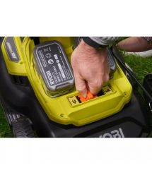 Ryobi Газонокосилка ONE+ Hybrid RY18LMH37A-250 18В/220В 2х5.0А/ч, 37см, 25-70 мм, 45л, мульчирование