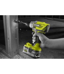 Ryobi Шуруповерт-дрель аккумуляторный R18DD3-0, 18В, 50Нм, 500/1800об/мин, 1.2кг, без АКБ и ЗУ