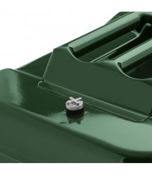 2E Канистра топливная вертикальная 30л металл 0.8мм, 3.3кг, зеленый