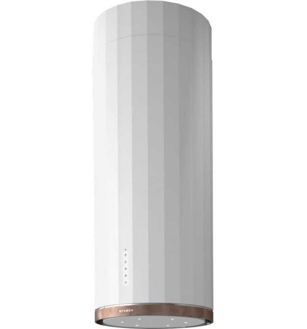 Faber Вытяжка островная, 37см, 1169м.куб/ч, Corinthia Isola Ev8+ Wh Matt/Ts A37, белый матовый