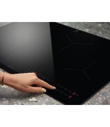 Electrolux Варочная поверхность индукционная, 60см, расширенная зона, Hob2Hood, черный
