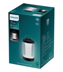 Philips Фонарь кемпинговый Cicero 6Вт 5000K 4000мАч USB-A IP54 черный
