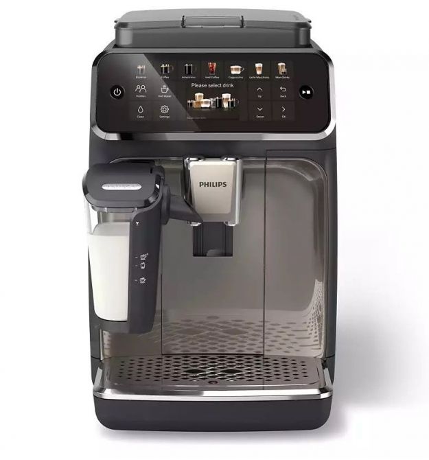 Philips Кофемашина Series 4400 LatteGo, 1.8л, зерно+мол., автомат.капуч, дисплей, авторецептов -12, черный