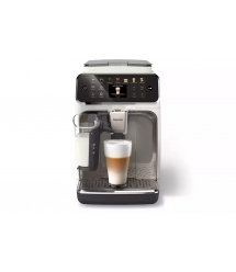 Philips Кофемашина Series 4400 LatteGo, 1.8л, зерно+мол., автомат.капуч, дисплей, авторецептов -12, бело-серебристый