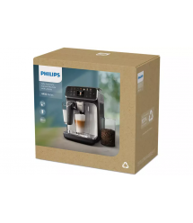 Philips Кофемашина Series 4400 LatteGo, 1.8л, зерно+мол., автомат.капуч, дисплей, авторецептов -12, бело-серебристый