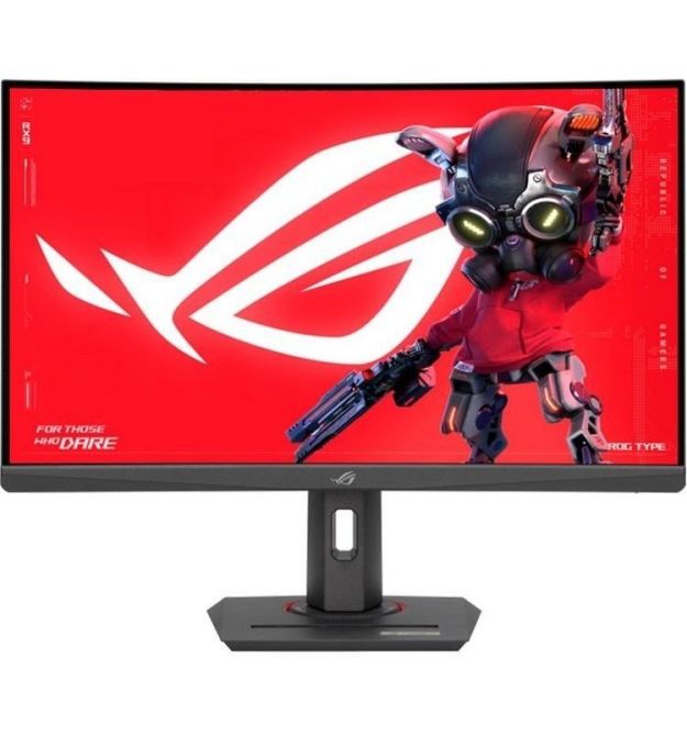 ASUS Монитор 27" ROG Strix XG27WCS HDMI, DP, USB-C, Audio, VA, 2560x1440, 180Hz, 1ms, sRGB 125%, CURVED, AdaptiveSync, HA