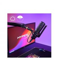 HyperX Микрофон геймерский ProCast, Bi, 3-pin XLR, no cable, з поп-фільтром, черный