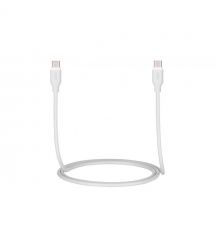 2E Кабель USB-C - USB-C Glow 60W 1m White