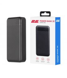 2E Портативное зарядное устройство 20000mAh, DC 5V, 2.1A, Type-C, MicroUSB, USB-А, black