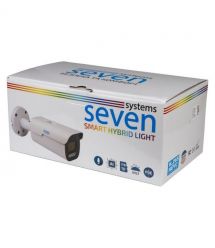 Моторизированная вариофокальная IP-видеокамера 5 Мп SEVEN IP-7245PA-DLMV 2,7-13,5 мм с умной двойной подсветкой