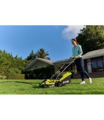 Ryobi Газонокосилка RLM13E33S, 1300Вт, 33см, 35л, 20-60мм, EasyEdge, 9кг