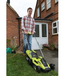 Ryobi Газонокосилка RLM13E33S, 1300Вт, 33см, 35л, 20-60мм, EasyEdge, 9кг