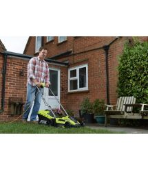 Ryobi Газонокосилка RLM13E33S, 1300Вт, 33см, 35л, 20-60мм, EasyEdge, 9кг