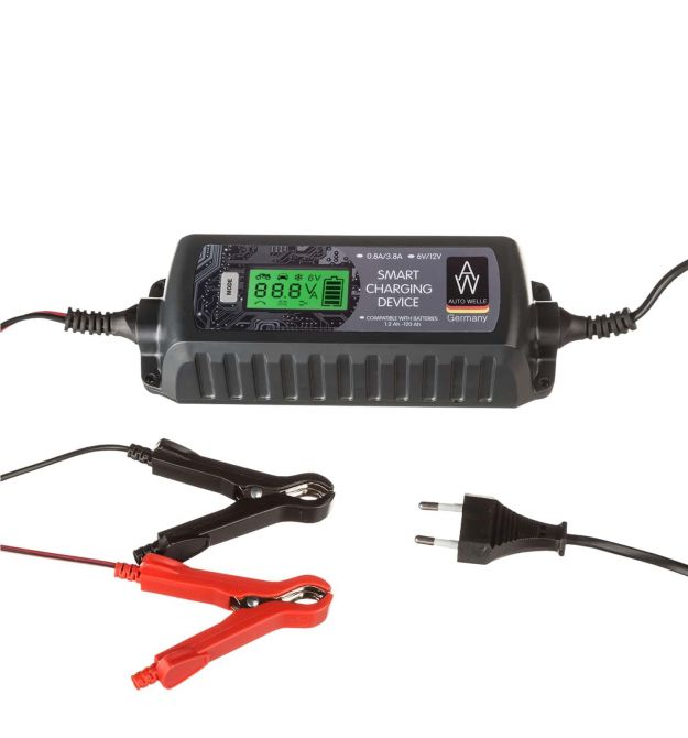 Könner & Söhnen Зарядное устройство R[-4]CAW05-1204 интеллектуальное, 6/12В, 0.8/3.8А, 210~240В/50Гц, 1.2-120А-час