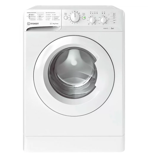 Indesit Стиральная машина фронтальная, 5кг, 1000, A++, 43см, белый