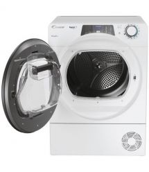 Candy Сушильная машина тепловой насос, 7кг, A++, 46,5см, дисплей, Wi-Fi + Bluetooth, люк серый, белый