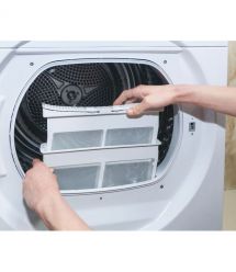 Candy Сушильная машина тепловой насос, 7кг, A++, 46,5см, дисплей, Wi-Fi + Bluetooth, люк серый, белый