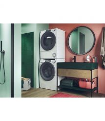 Candy Сушильная машина тепловой насос, 7кг, A++, 46,5см, дисплей, Wi-Fi + Bluetooth, люк серый, белый