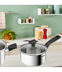 Tefal Набор посуды Delicious, 6 предметов, нержавеющая сталь, бакеліи, стекло