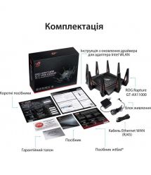 ASUS Маршрутизатор GT-AX11000 AX11000, 4xGE LAN, 1xGE WAN, 2xUSB3.1, MESH, EU-UK