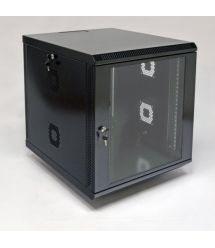 Шкаф 12U, 600х700х640 мм (Ш*Г*В), акриловое стекло, черный