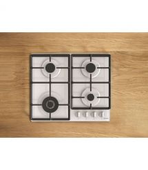 Gorenje Варочная поверхность газ на стекле, 60см, чугун, белый
