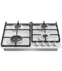 Gorenje Варочная поверхность газ на стекле, 60см, чугун, белый