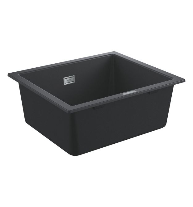 Grohe Мойка кухонная K700U, гранит, прямоуг., без крыла, 533x457x205мм, чаша - 1, врезная/под столешницу, черный гранит