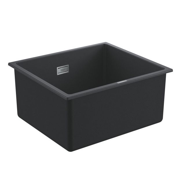 Grohe Мойка кухонная K700U, гранит, прямоуг., без крыла, 457x406x203мм, чаша - 1, врезная/под столешницу, черный гранит
