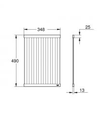 Grohe Решетка для посуды для кухонной мойки, нержавеющая сталь