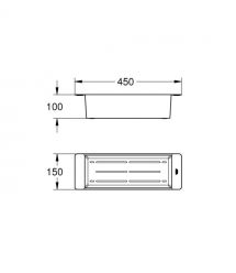 Grohe Коландер для кухонной мойки, матовый теплый закат