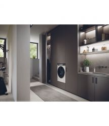 Haier Стиральная машина фронтальная, 9кг, 1400, A+++, 52см, дисплей, пар, инвертор, люк черный, белый