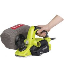 Ryobi Рубанок EPN6082CHG 600 Вт, 82мм, строгание до 1.5мм, выборка 0.5мм, шпунт до 8мм, сумка, 3.1кг