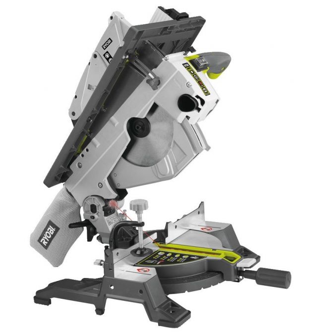 Ryobi Пилка торцовочная комбинированная RTMS1800-G, 1800Вт, диск 254мм, 26.8кг