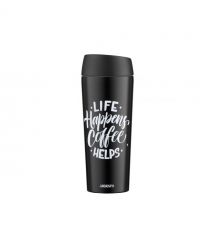 ARDESTO Термочашка Coffee Time 450 мл, нержавеющая сталь, черный